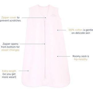 Halo Sleepsack, pink, 0.5 TOG, excellent used condition, sz L (12M-18M)